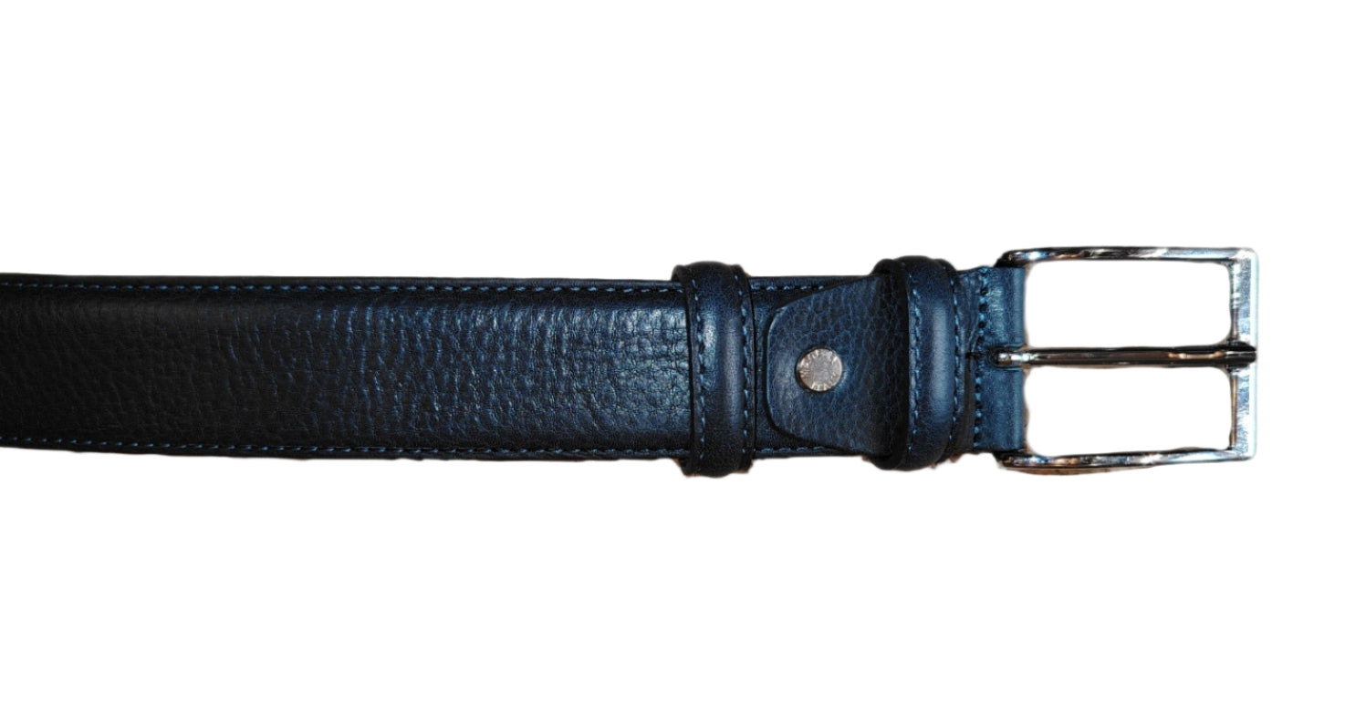 Cintura in pelle Pelletteria Allegrini Filippo 144/35 blu