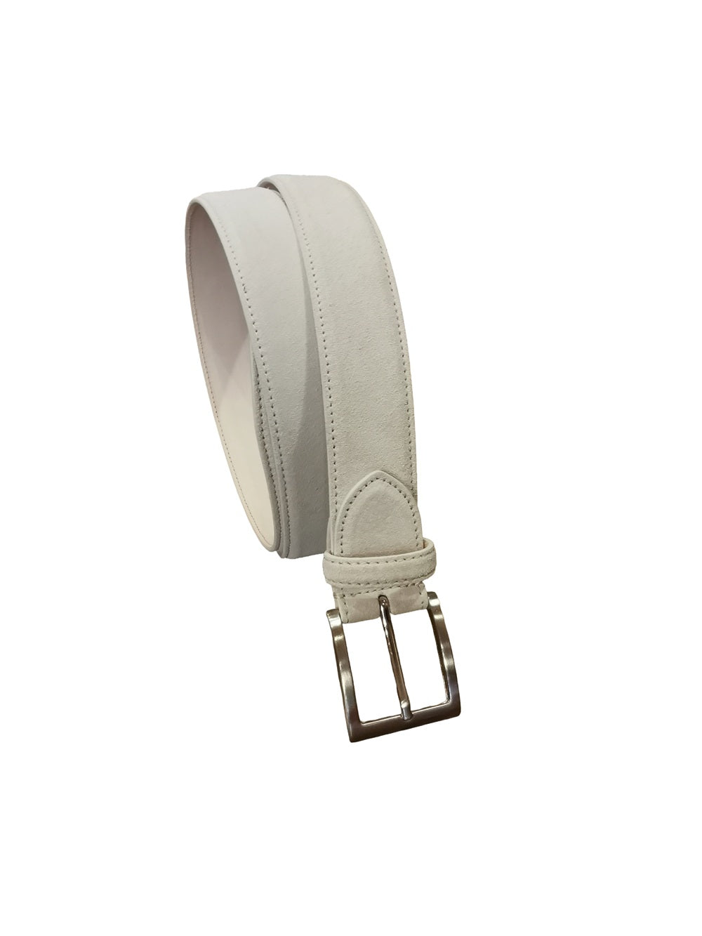 Suede belt Pelletteria Allegrini Filippo 728 Ice