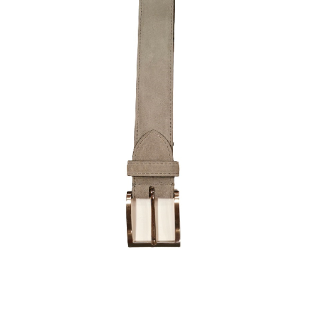 Cintura in pelle scamosciata Pelletteria Allegrini Filippo 728 grigio chiaro