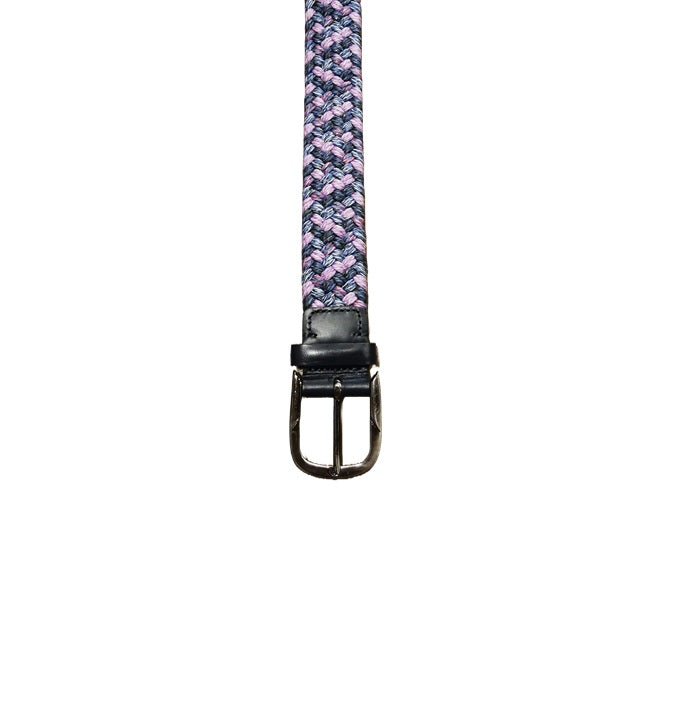 Cintura intrecciata elasticizzata Pelletteria Allegrini Filippo SR029A lilla