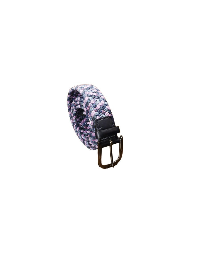 Cintura intrecciata elasticizzata Pelletteria Allegrini Filippo SR029A lilla