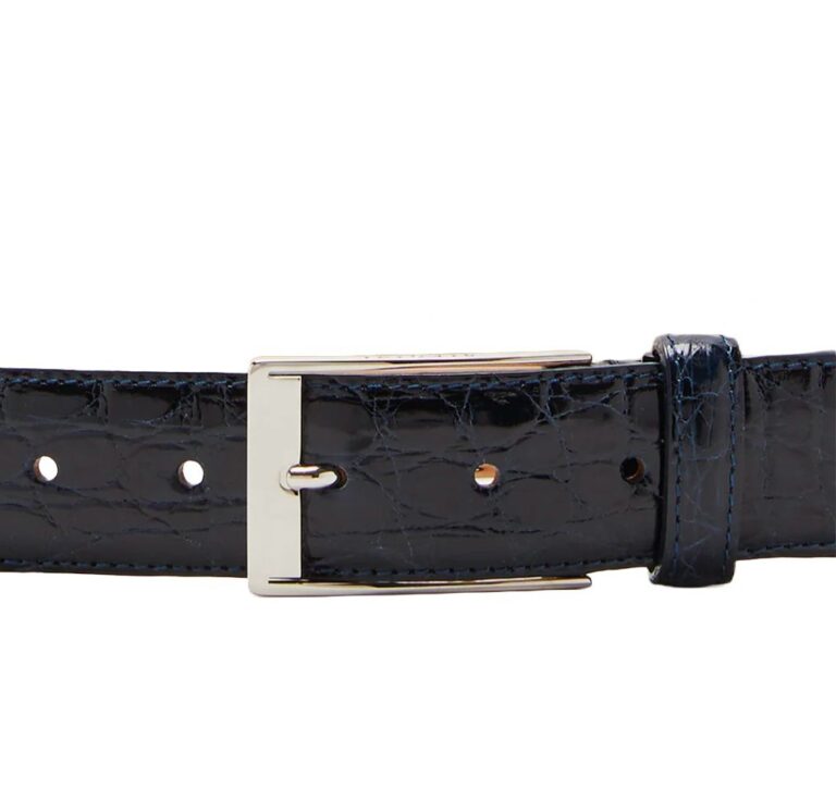 Cintura uomo in vero coccodrillo C102COC blu