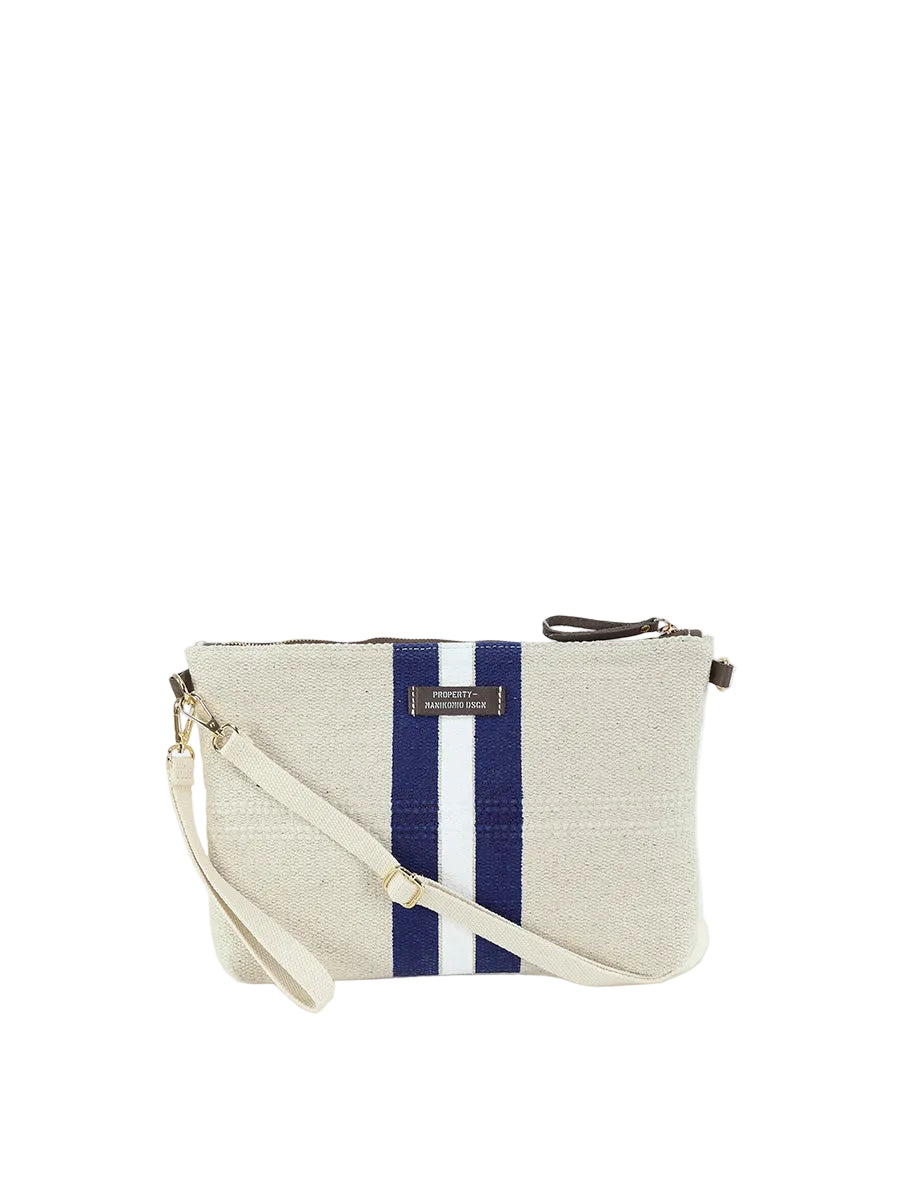 Clutch in tessuto Manikomio Blu