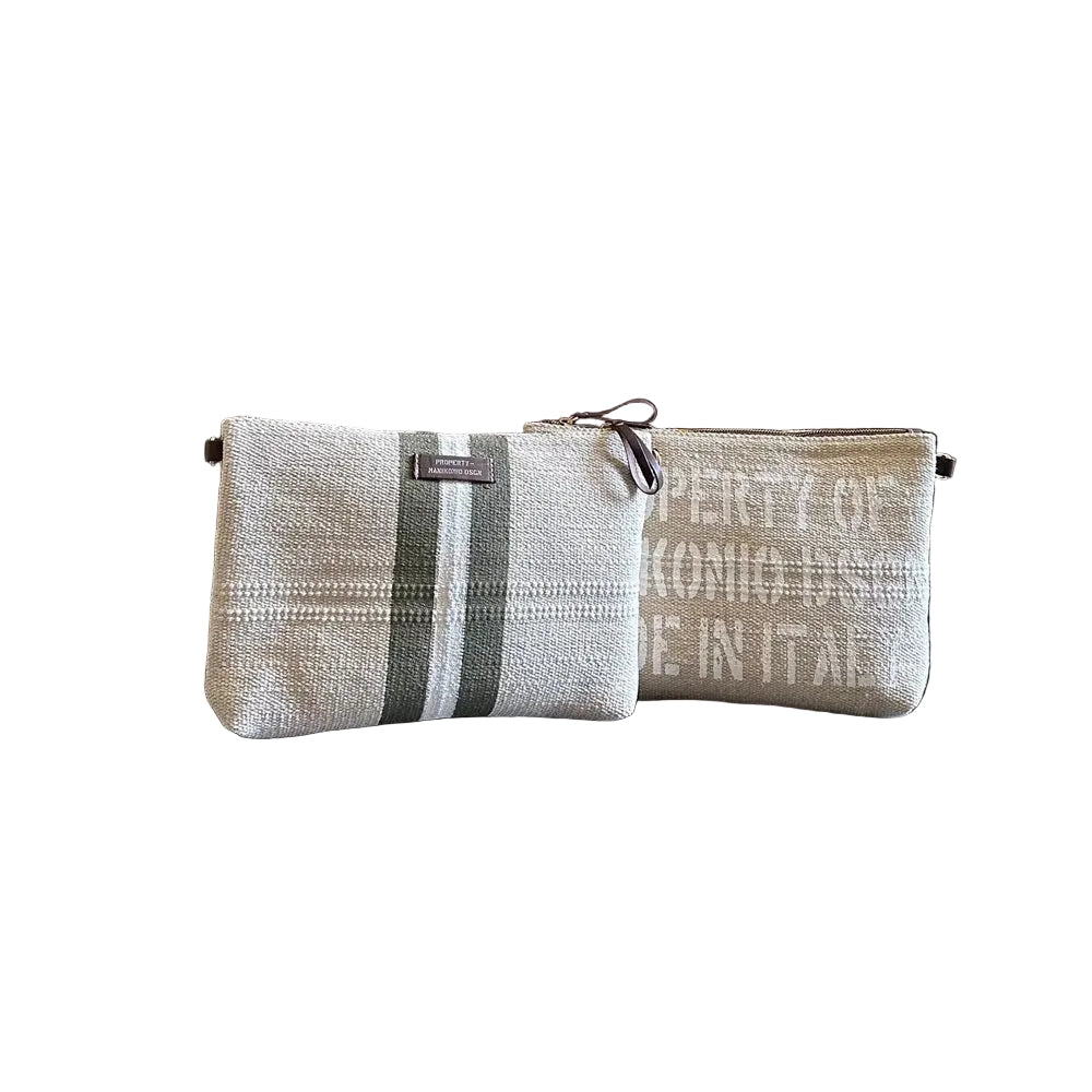 Clutch in tessuto Manikomio Military
