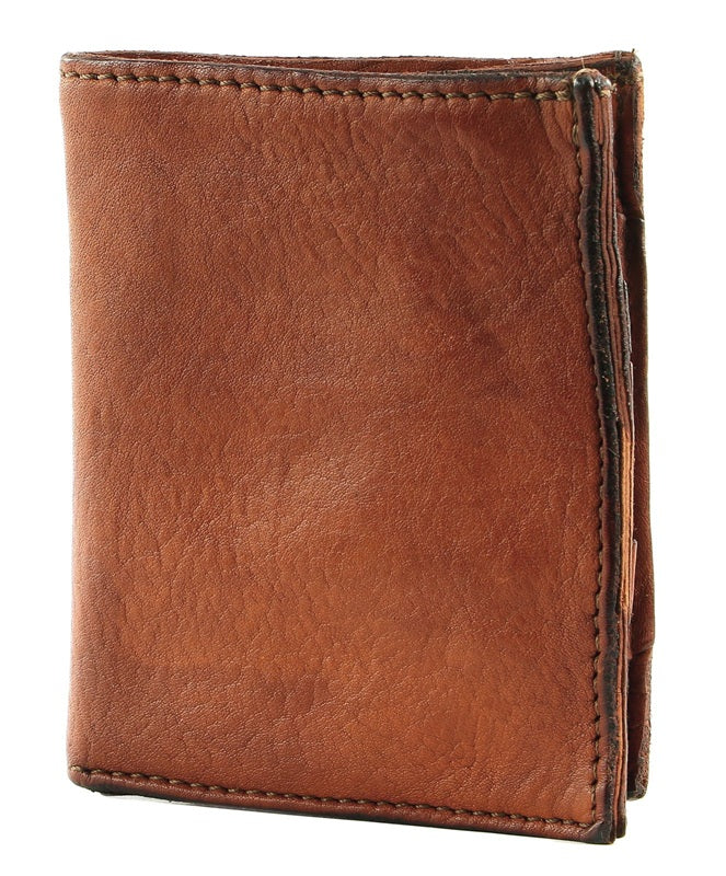 Portafoglio verticale in pelle Campomaggi C017860ND X0001 cognac