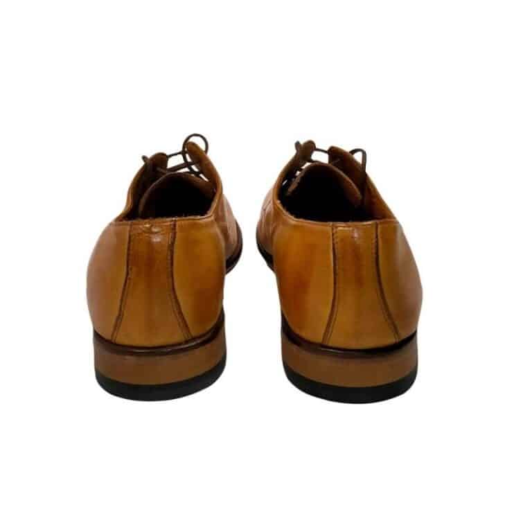 Scarpa da uomo in pelle pelletteria allegrini e126 cuoio