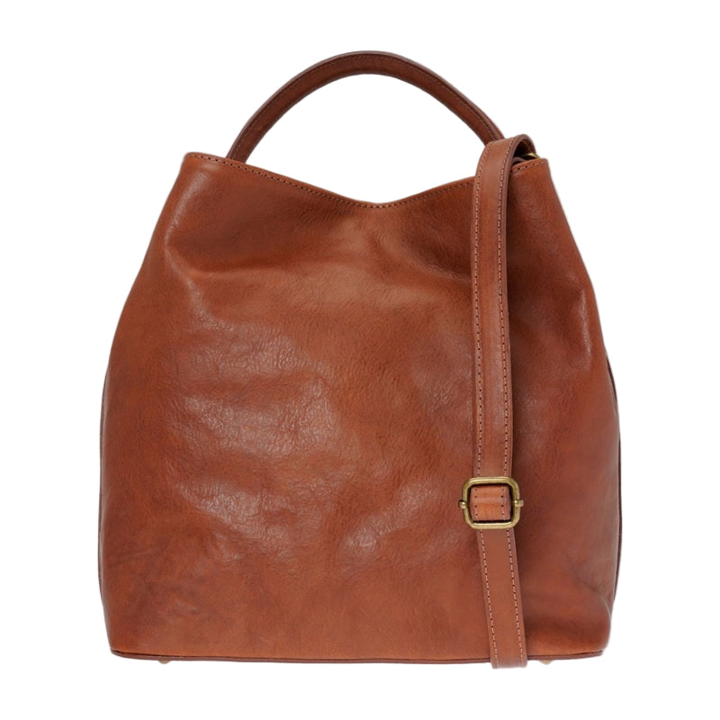 I Medici 63/1000 Brown Leather Bucket/Backpack
