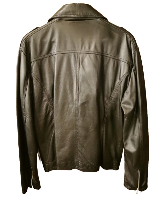 Giacca chiodo da uomo RIDERS Pelletteria Allegrini Filippo Nero