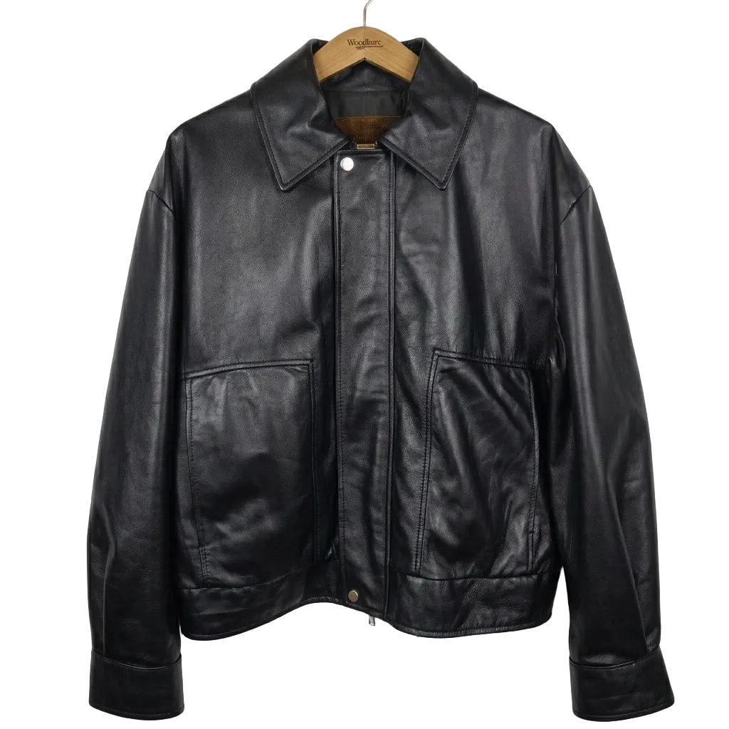 Giacca in pelle donna Pelletteria Allegrini Filippo NOA Jap Nero