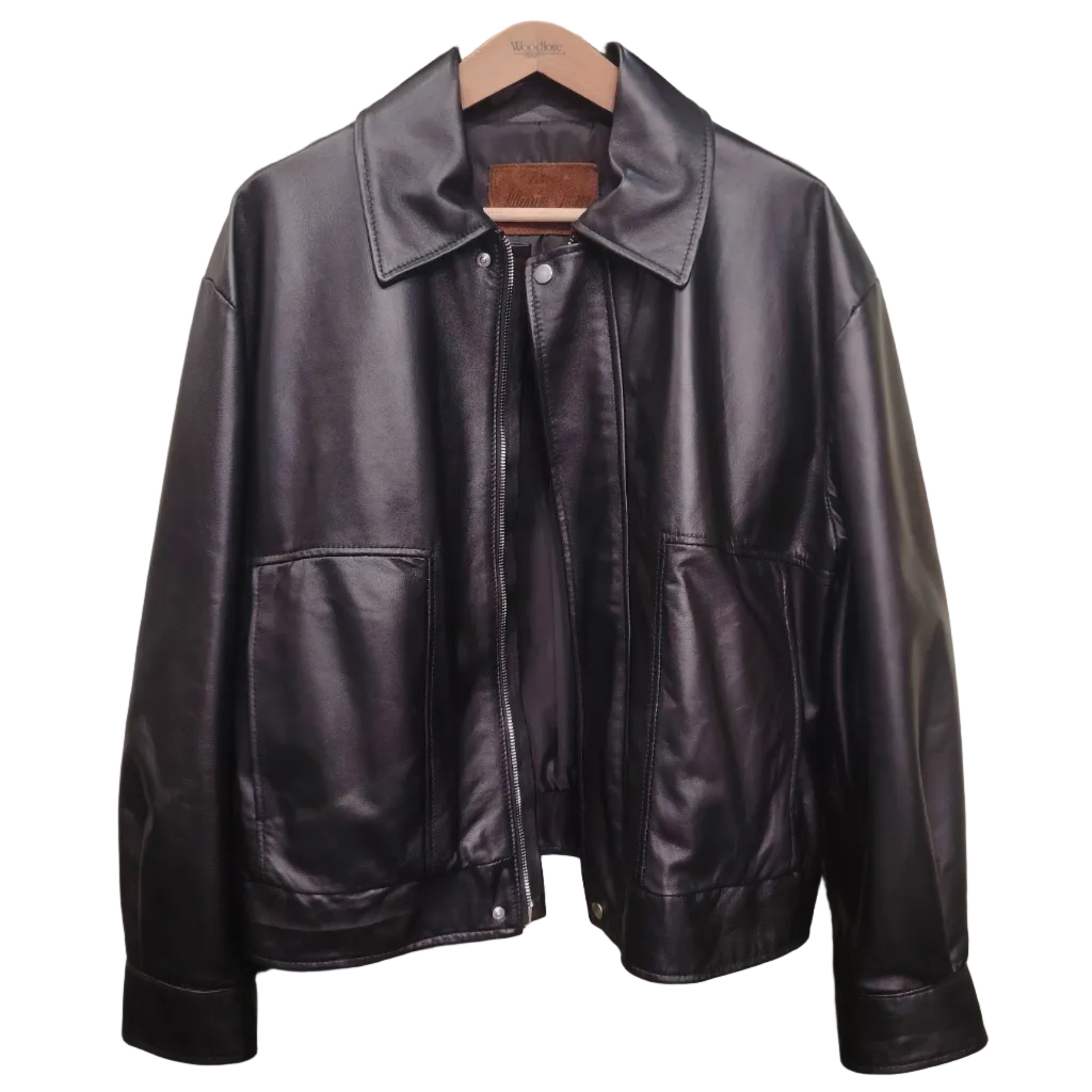 Giacca in pelle donna Pelletteria Allegrini Filippo NOA Jap Nero