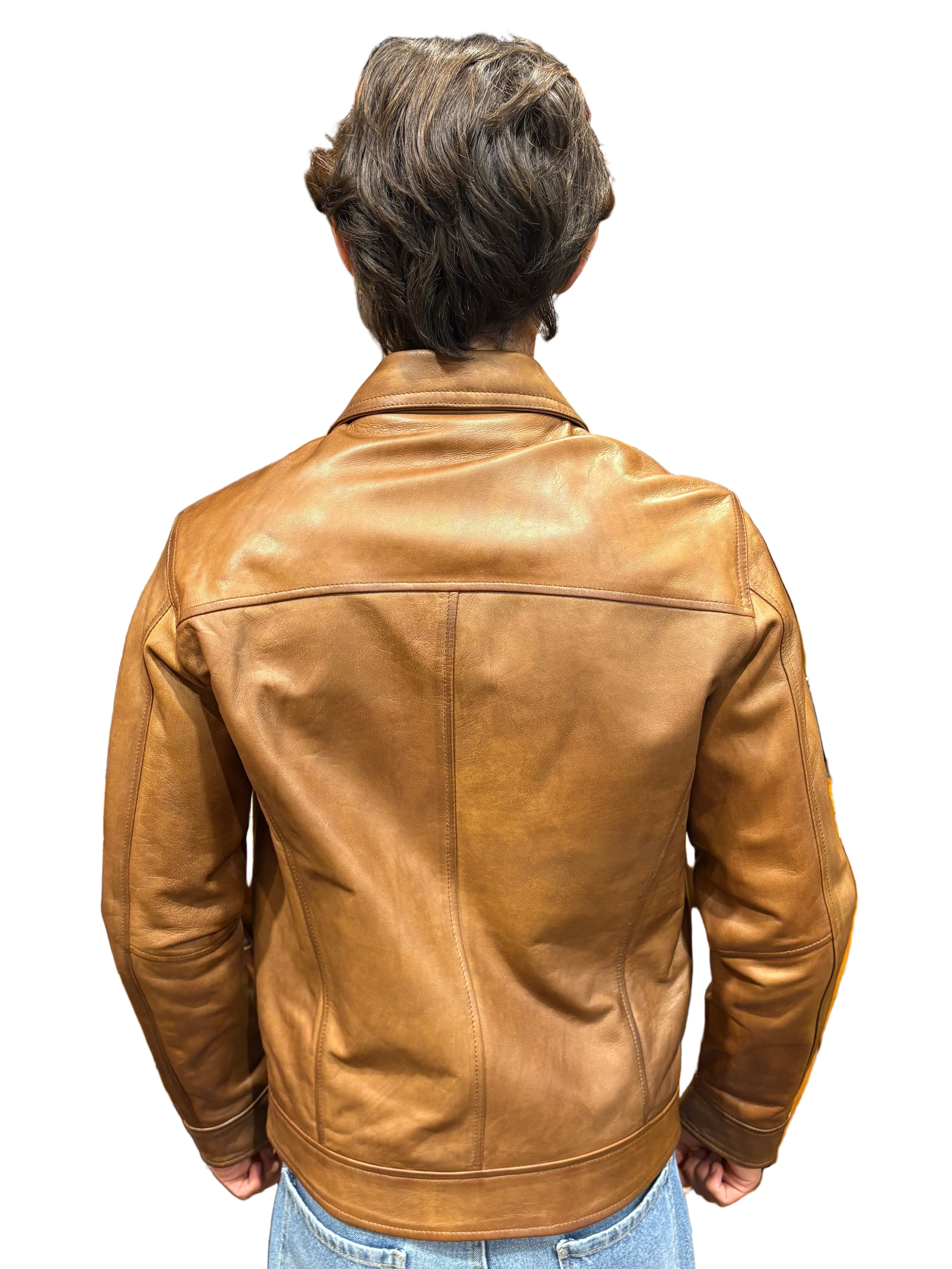 Giacca in pelle Pelletteria Allegrini Filippo CATANIA Terra