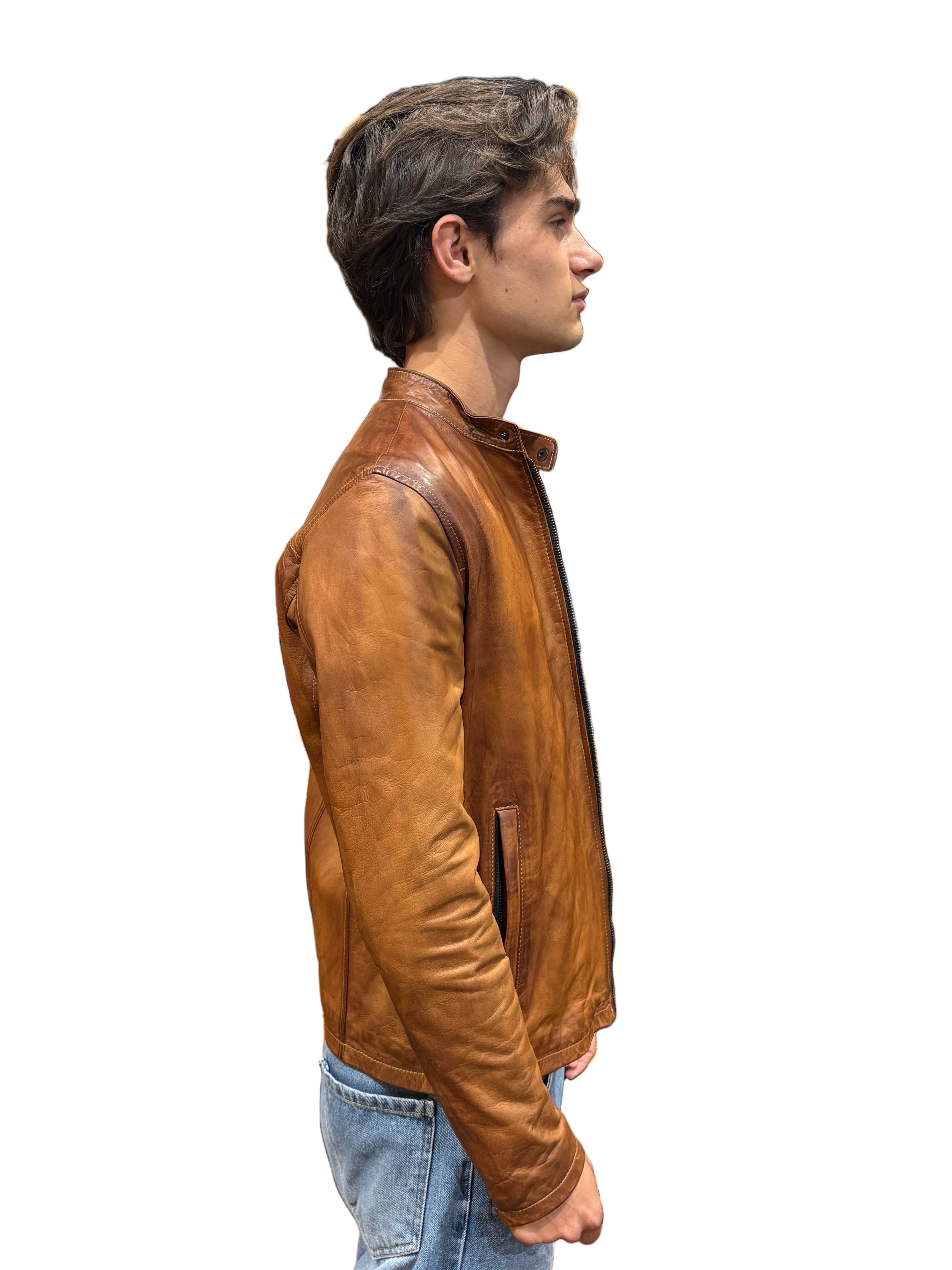 Giacca in pelle Pelletteria Allegrini Filippo DG1 Rivista