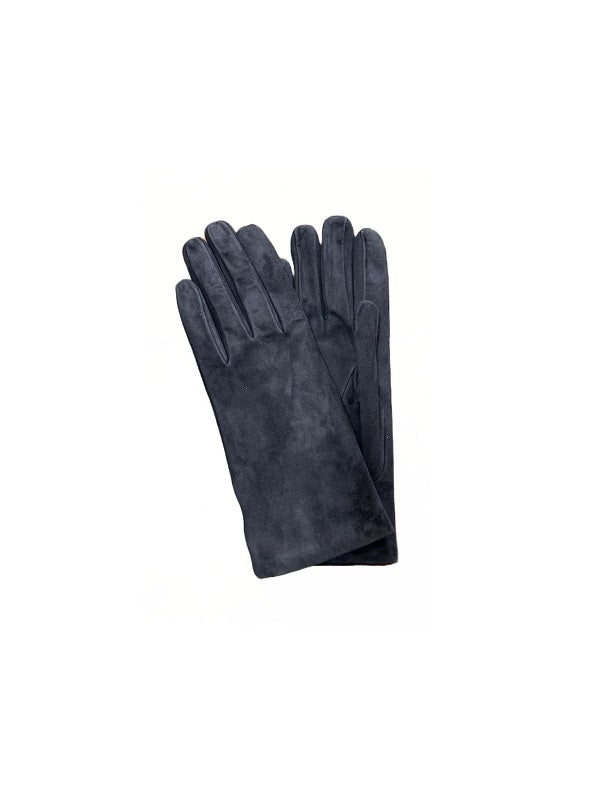 Guanto donna in pelle scamosciata pelletteria allegrini g300 blu