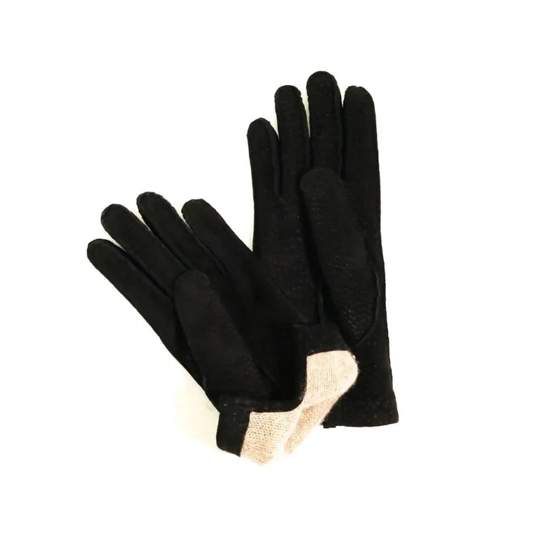 Guanto donna in pecary Pelletteria Allegrini Filippo G304D nero