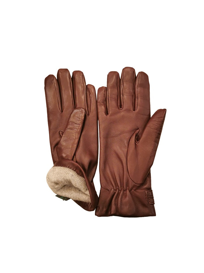 Women's leather glove with button Pelletteria Allegrini Filippo G4656 bordeaux