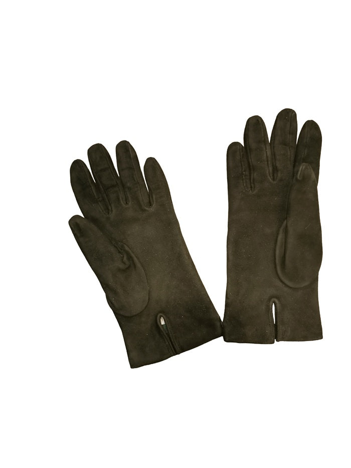 Guanto donna in pelle scamosciata Pelletteria Allegrini Filippo G300 nero