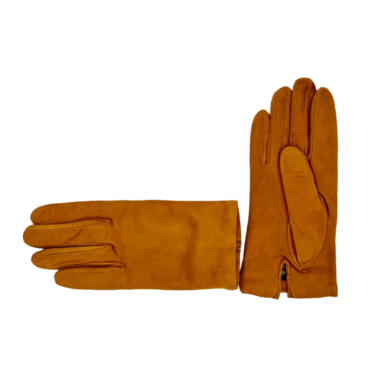 Women's suede leather gloves Pelletteria Allegrini Filippo G300 Ochre