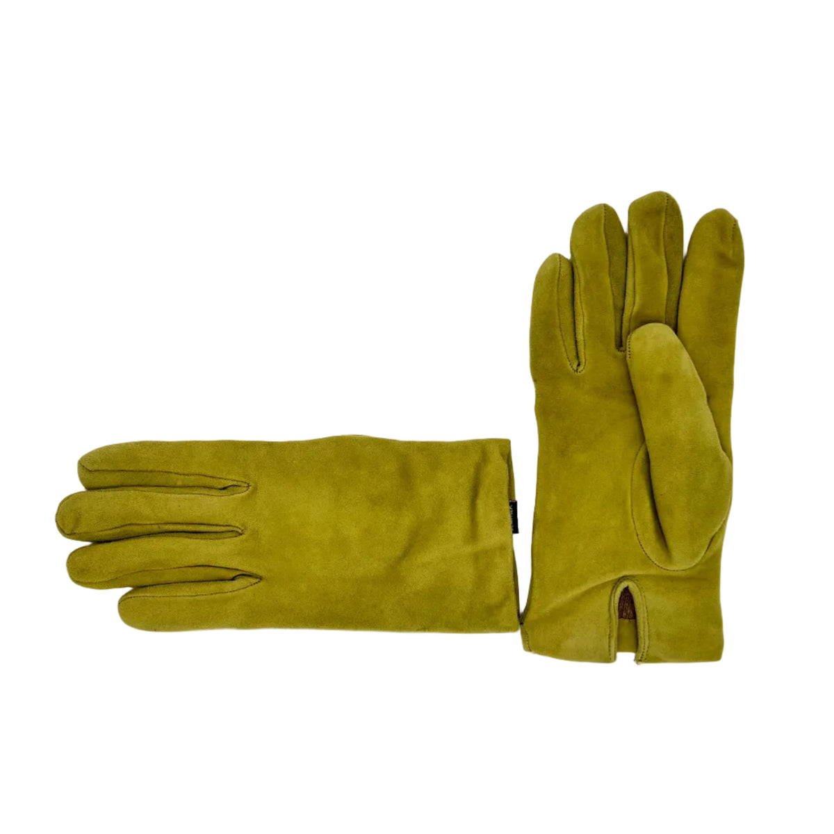 Women's suede leather gloves Pelletteria Allegrini Filippo G300 light green
