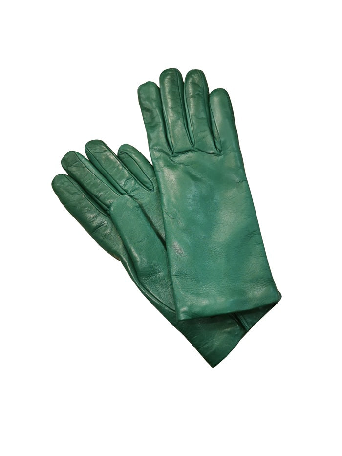 Guanto donna liscio in pelle Pelletteria Allegrini Filippo G303C verde