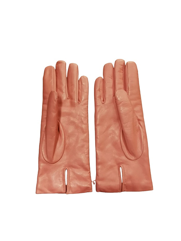 Guanto donna liscio in pelle Pelletteria Allegrini Filippo G303C rosa