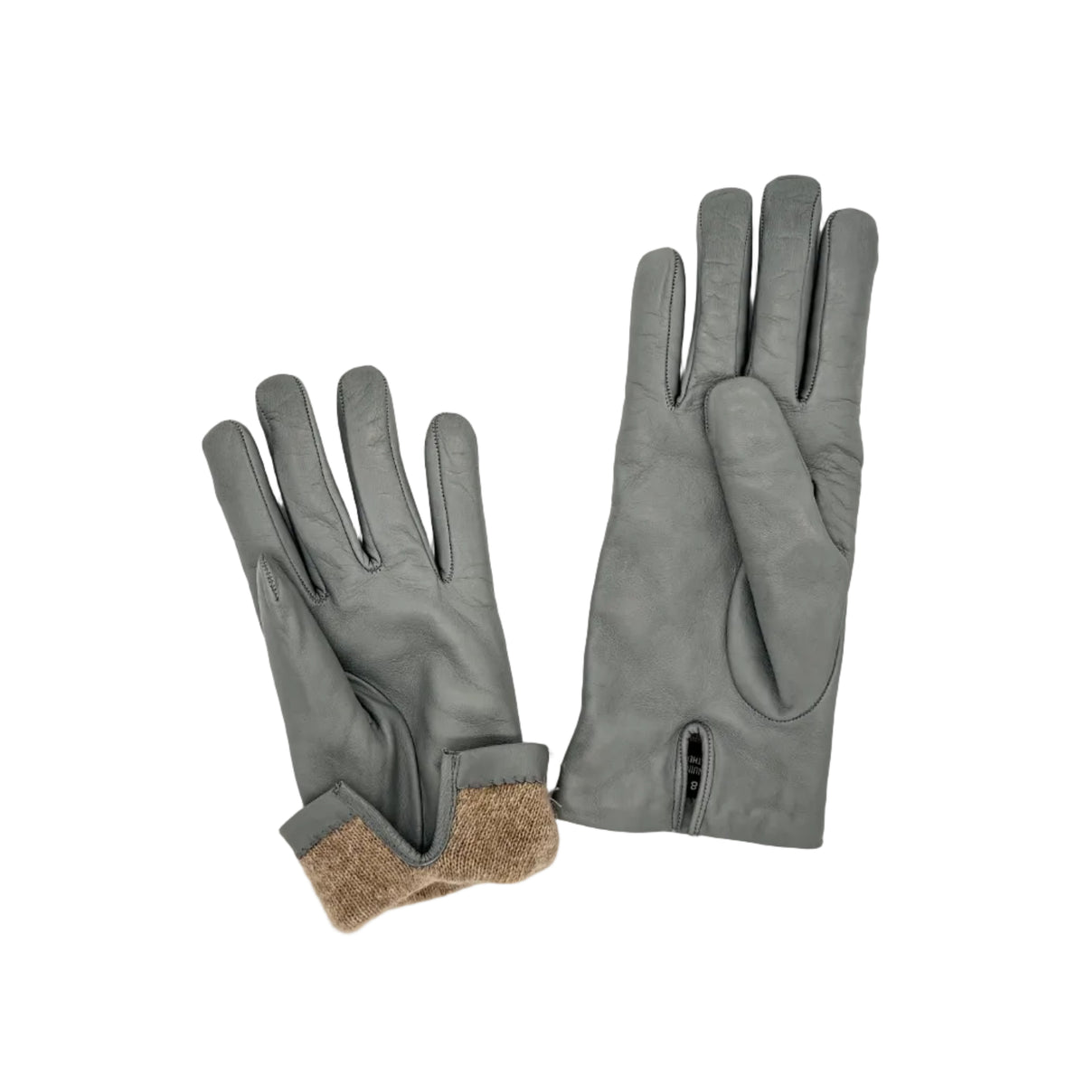 Women's smooth leather glove Pelletteria Allegrini Filippo G303C Light Grey