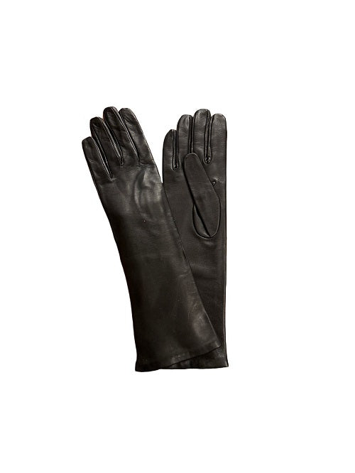 Guanto donna lungo in pelle pelletteria Allegrini Filippo G303/6DS Nero