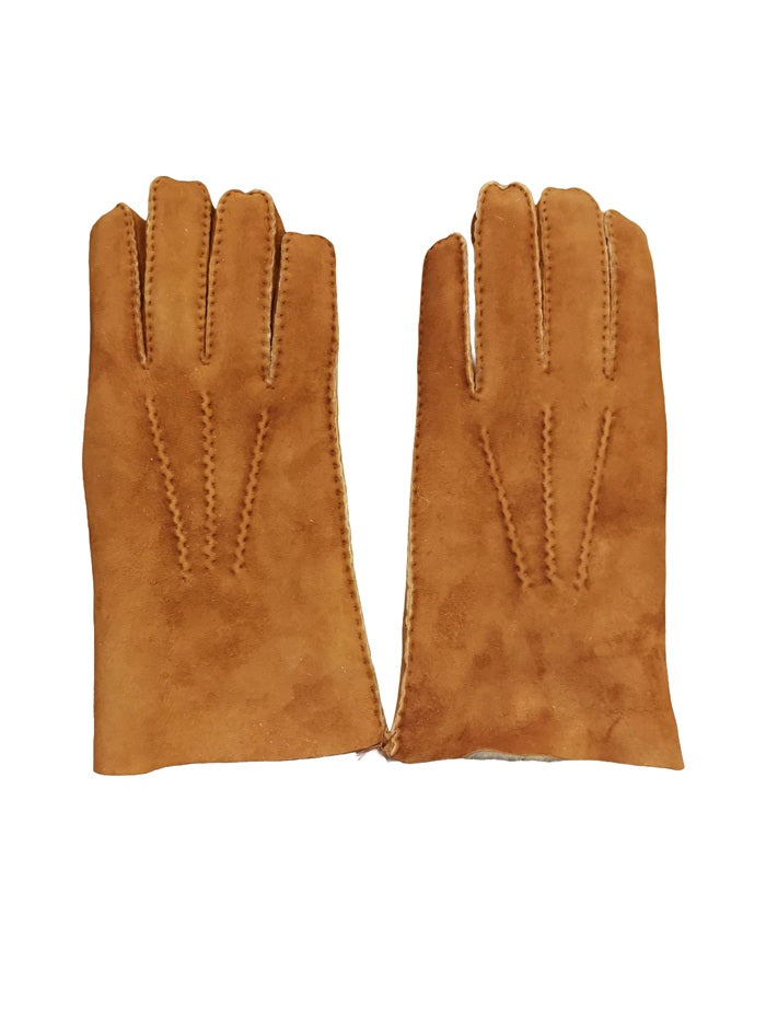 Men's merino wool glove by Pelletteria Allegrini Filippo G208 hazelnut