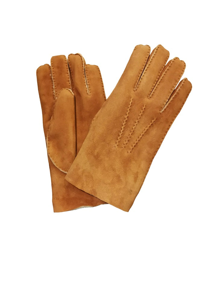 Men's merino wool glove by Pelletteria Allegrini Filippo G208 hazelnut