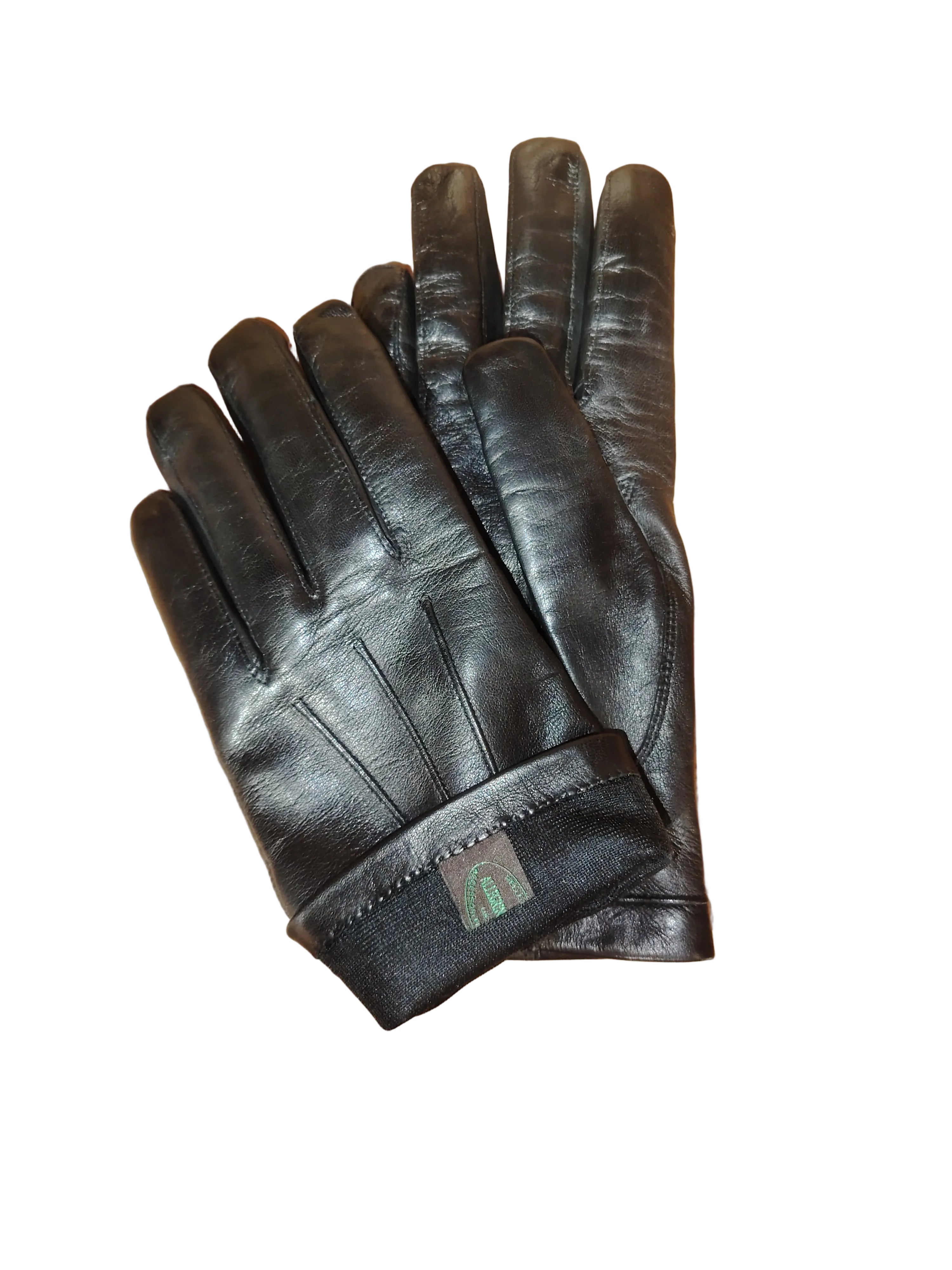 Men's Leather Glove with Silk Lining Pelletteria Allegrini Filippo G200S Black