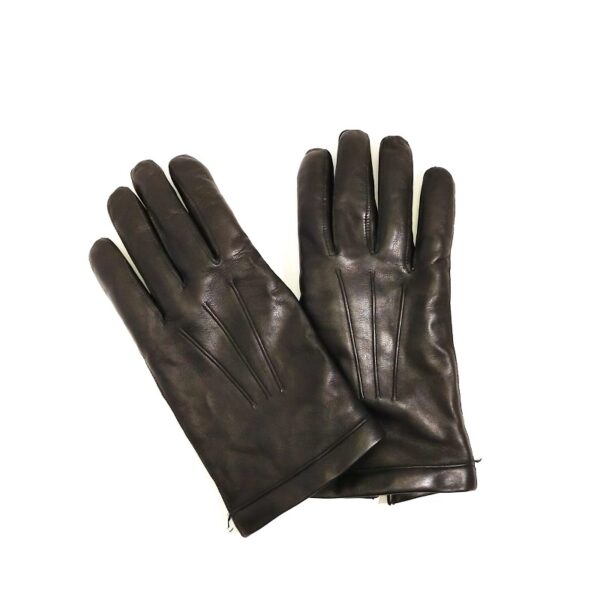 Men's Leather Gloves Pelletteria Allegrini Filippo G200 Black