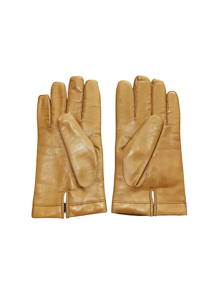 Men's Leather Glove Pelletteria Allegrini Filippo G200 Tobacco