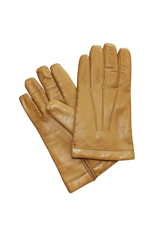 Men's Leather Glove Pelletteria Allegrini Filippo G200 Tobacco