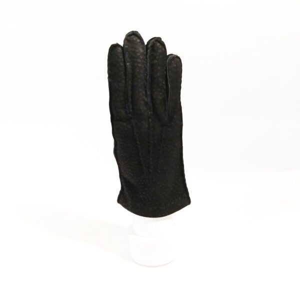 Men's Pecary Glove by Pelletteria Allegrini Filippo G207 Black