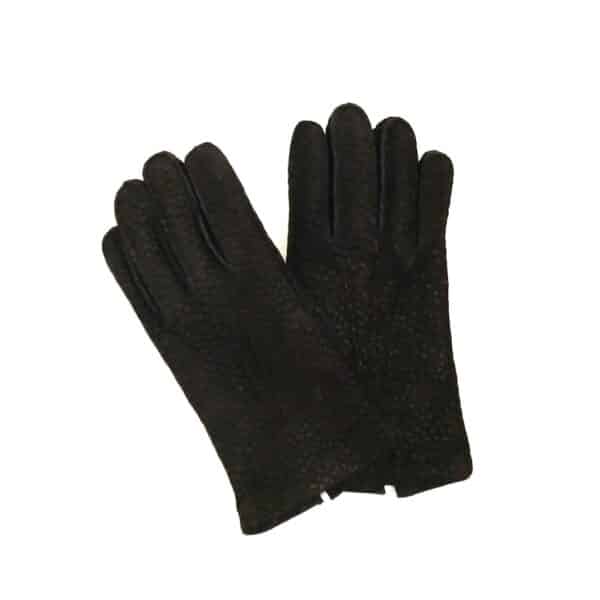 Men's Pecary Glove by Pelletteria Allegrini Filippo G207 Black