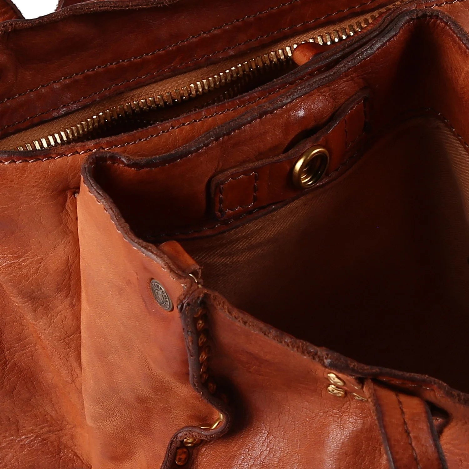 Shopping media Cora in pelle Campomaggi C043660ND X0007 cognac