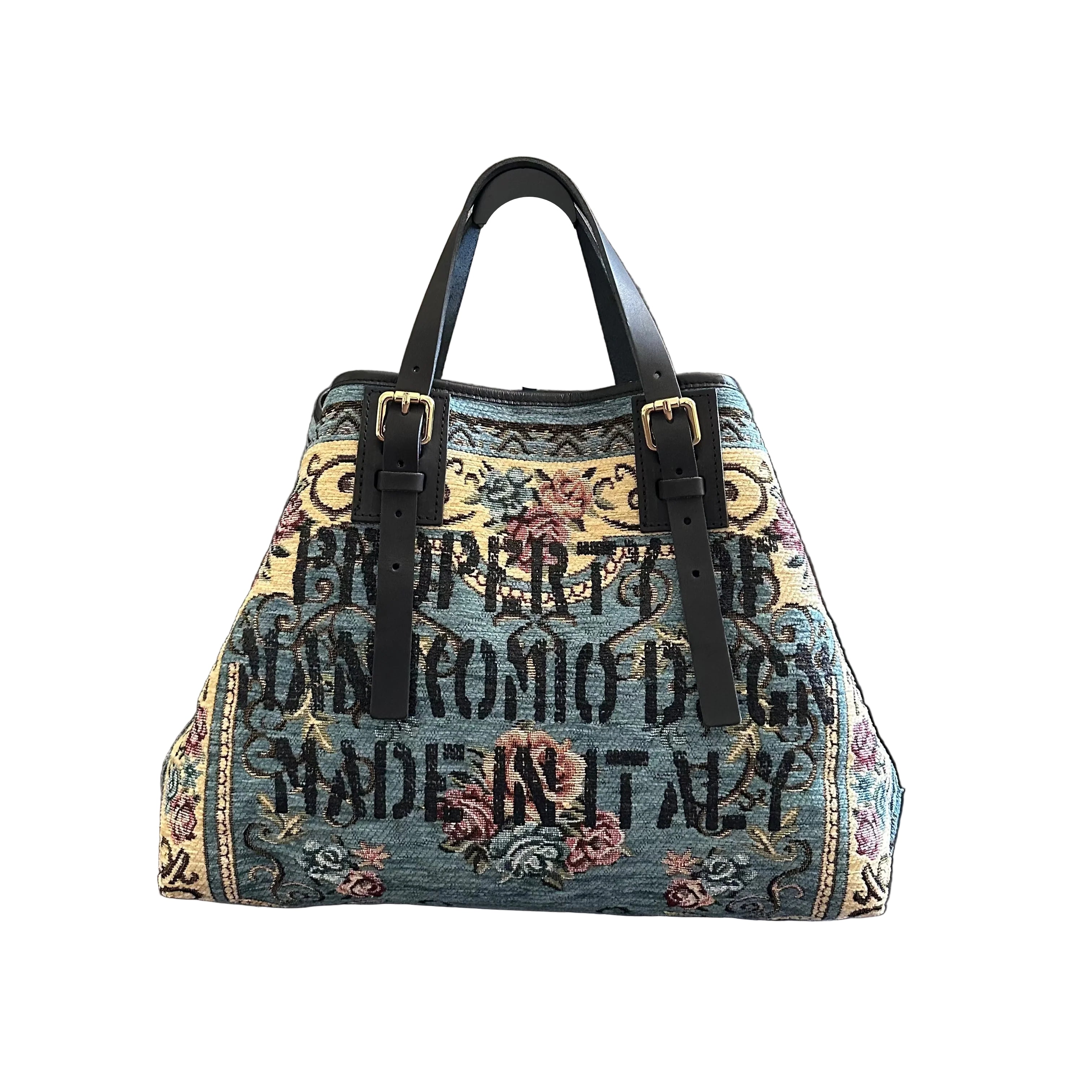 MANIKOMIO DESIGN 2 PROJECT Shopping "RUG" azzurro