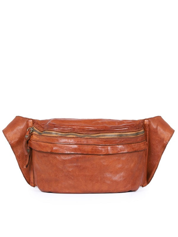 Marsupio a tracolla in pelle Campomaggi C014480ND X0001 cognac