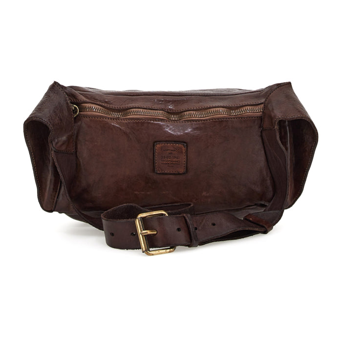 Leather bum bag Campomaggi C014480ND X0001 dark brown