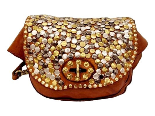 Marsupio Liri in pelle Campomaggi C037090ND X2359 cognac - Pelletteria Allegrini