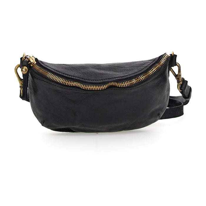 Leather Bum Bag Zefiro Michela Campomaggi C020140ND X0001 Black