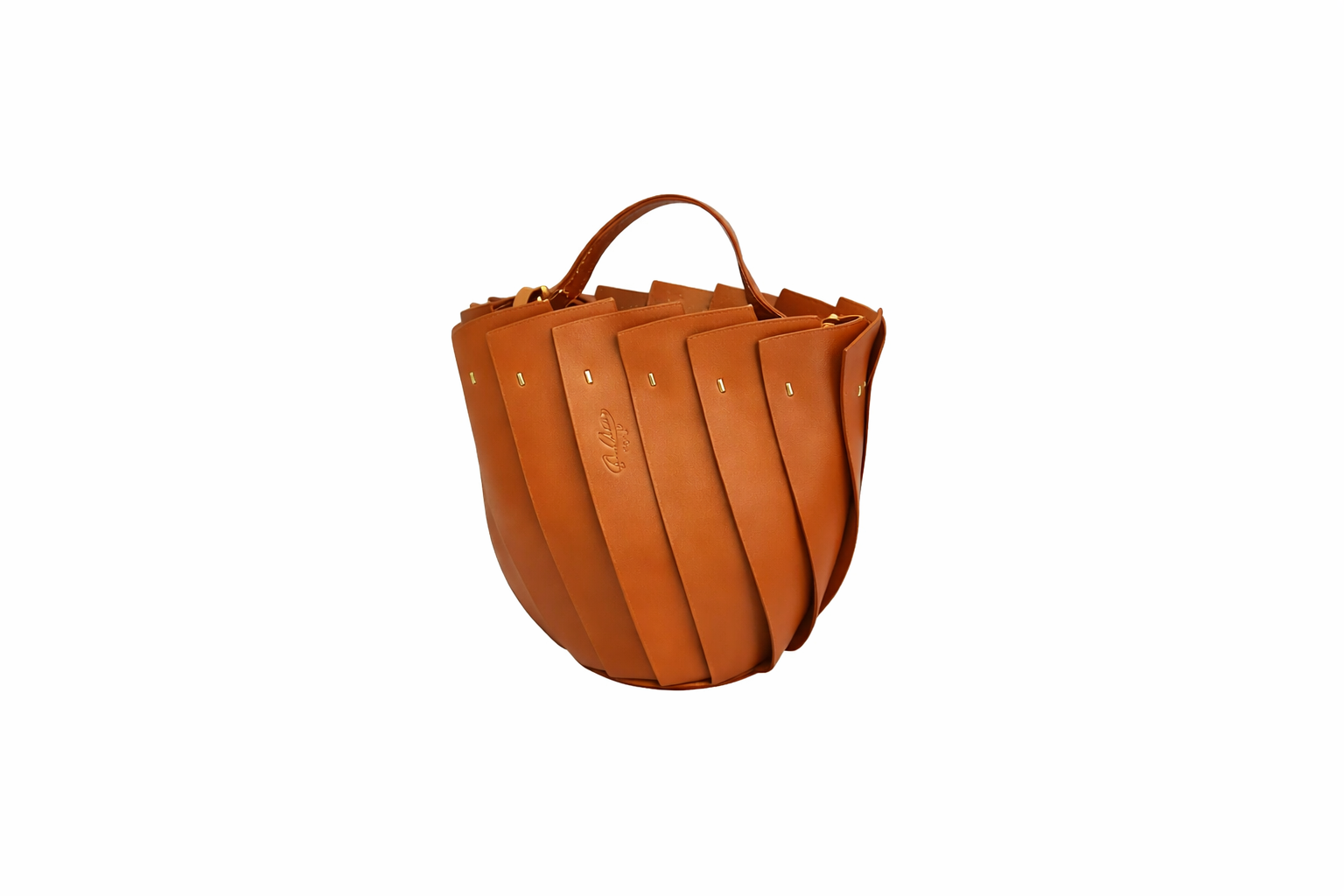 Mini secchiello in pelle Opera Boldrini 07371 golden