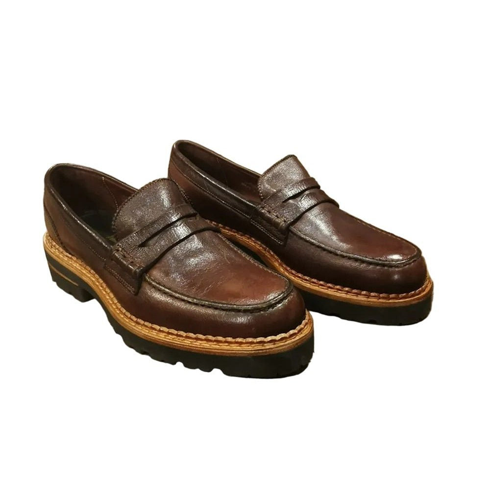 Mocassino con para alta da donna Pelletteria Allegrini Filippo LANA Sigaro - Pelletteria Allegrini