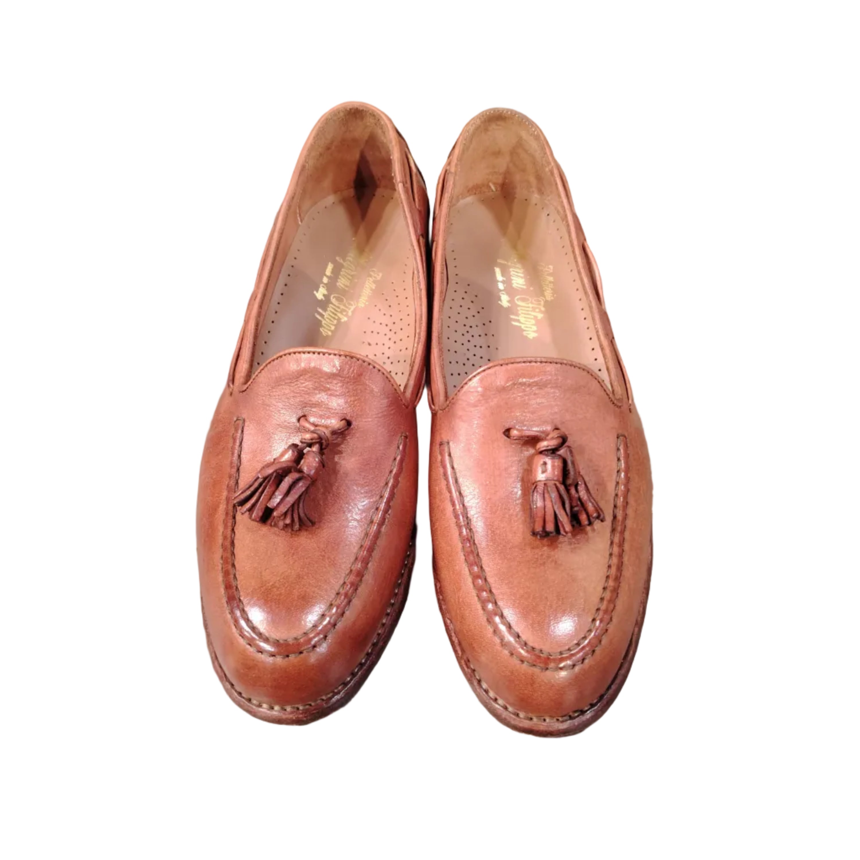 Mocassino donna con nappine Pelletteria Allegrini Filippo D429 Coker