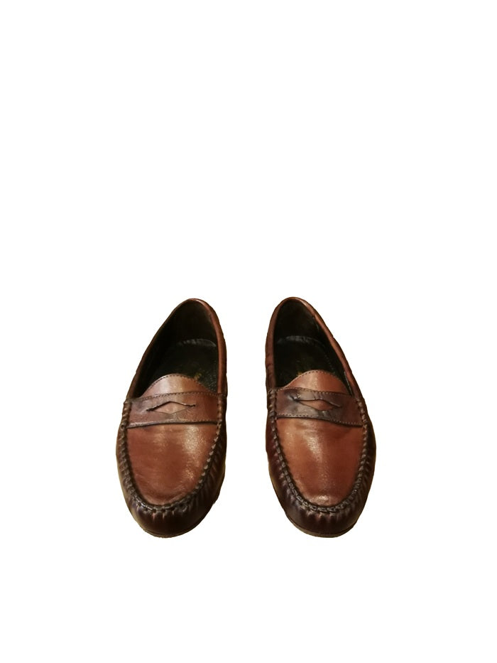 Mocassino donna in pelle Pelletteria Allegrini Filippo 5108 Marrone