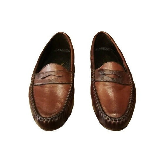 Mocassino donna in pelle Pelletteria Allegrini Filippo 5108 Marrone - Pelletteria Allegrini