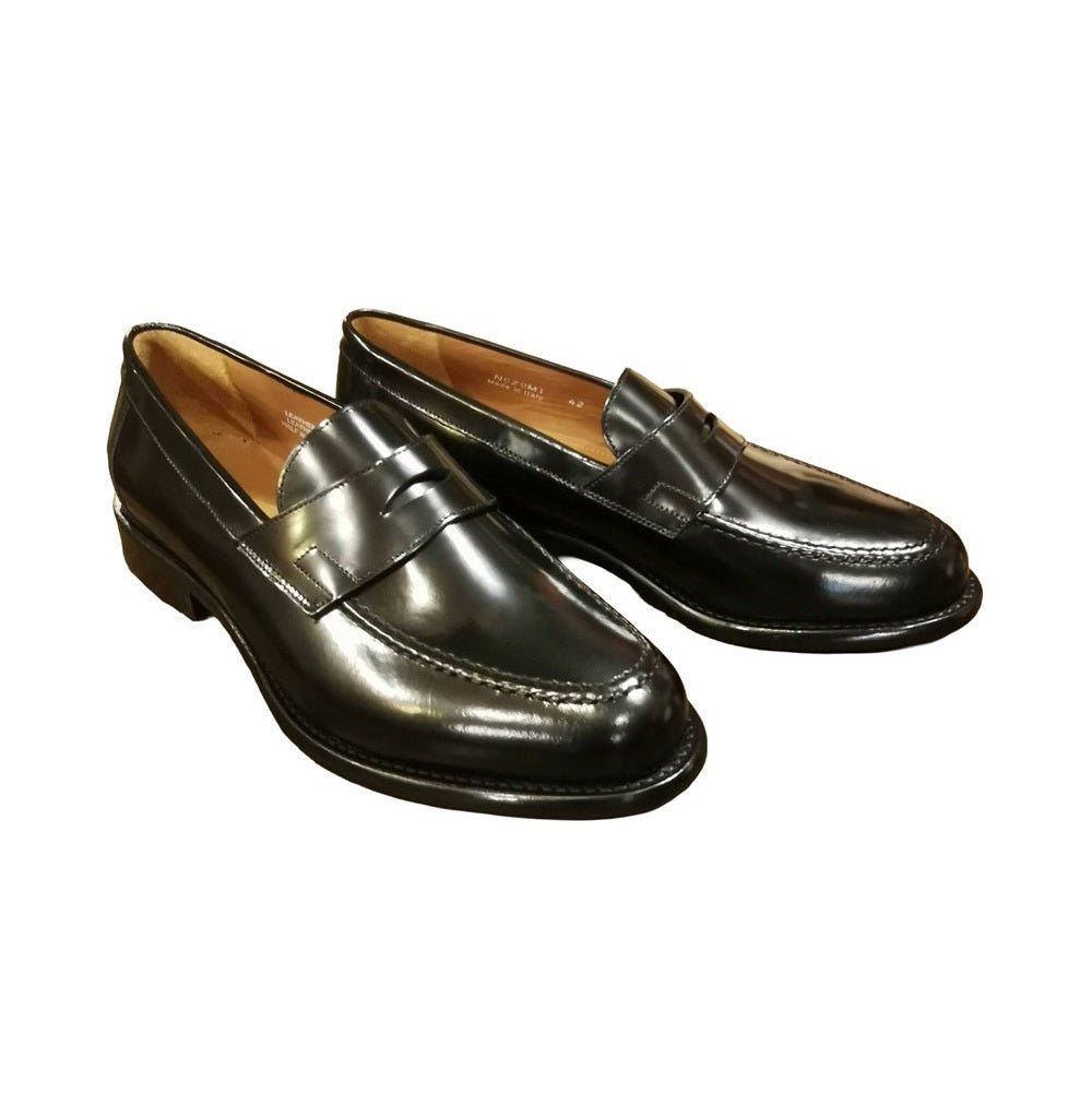 Mocassino in pelle uomo Pelletteria Allegrini Filippo NOZOMI Nero - Pelletteria Allegrini