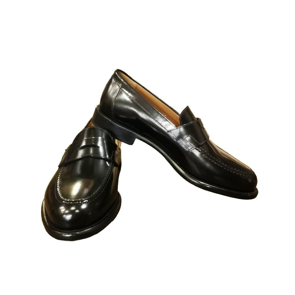 Mocassino in pelle uomo Pelletteria Allegrini Filippo NOZOMI Nero - Pelletteria Allegrini