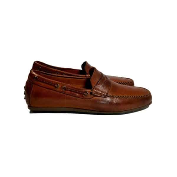 Men's leather loafer Pelletteria Allegrini Filippo 2515 coker