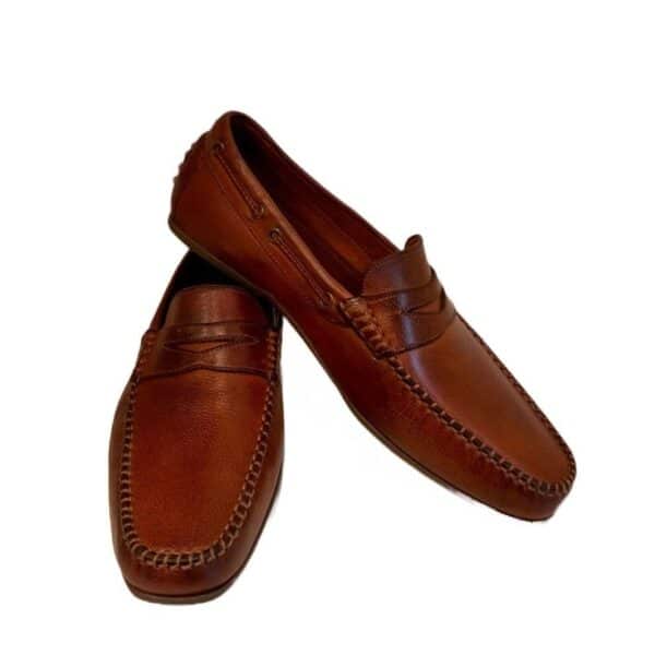 Mocassino da uomo in pelle Pelletteria Allegrini 2515 coker