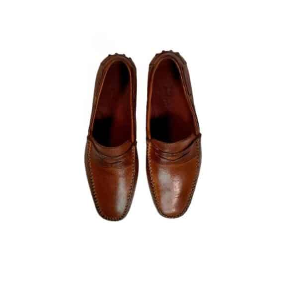 Men's leather loafer Pelletteria Allegrini Filippo 2515 coker